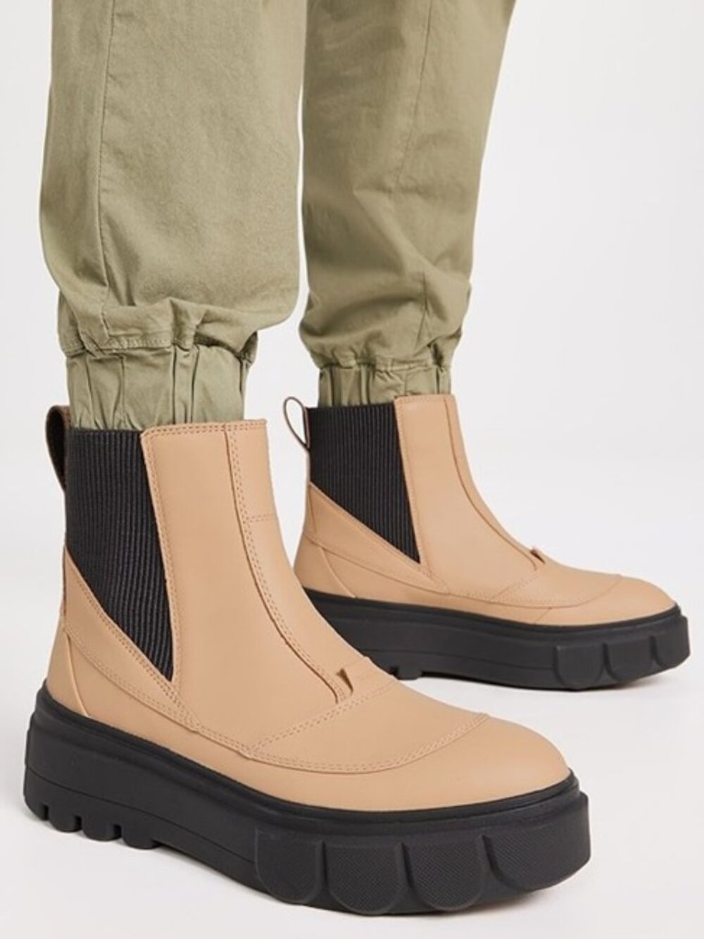 Sorel Caribou X Chelsea Boots Leather Booties Waterproof Canoe Jet Size 7 NEW